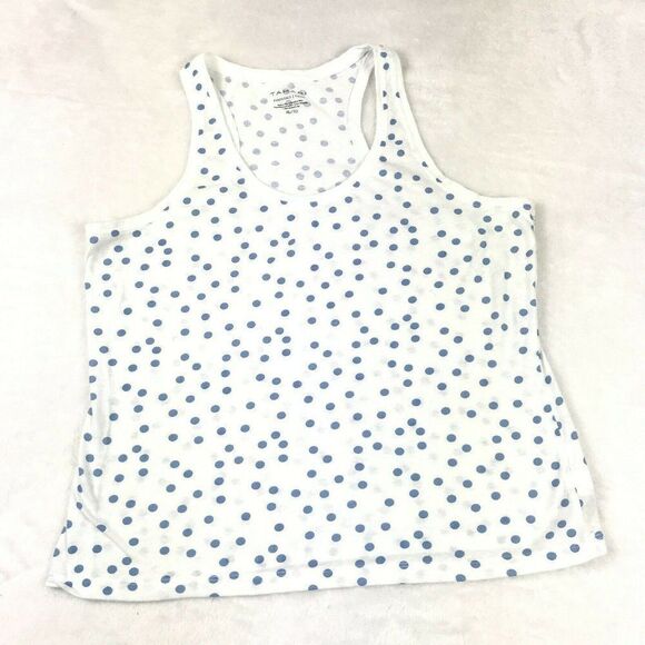 Tahari Essentials Tank Top Size XL Polka Dot - Picture 2 of 9